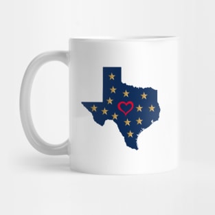 Texas Love and Shining Stars in the Lone Star State Mug